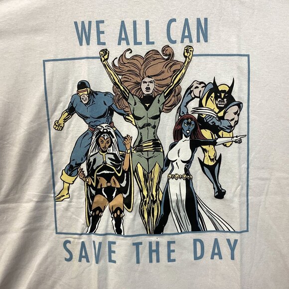 Marvel X-Men We Can All Save The Day T-Shirt 2XL - Picture 2 of 4